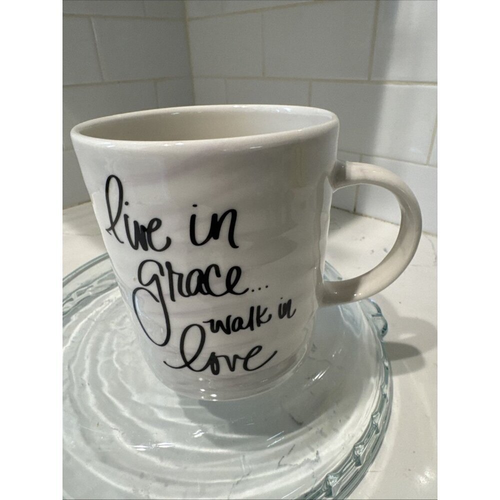 Austin & Ash Mug Live in Grace Walk in Love Coffee Mug Religious Large - Picture 8 of 10